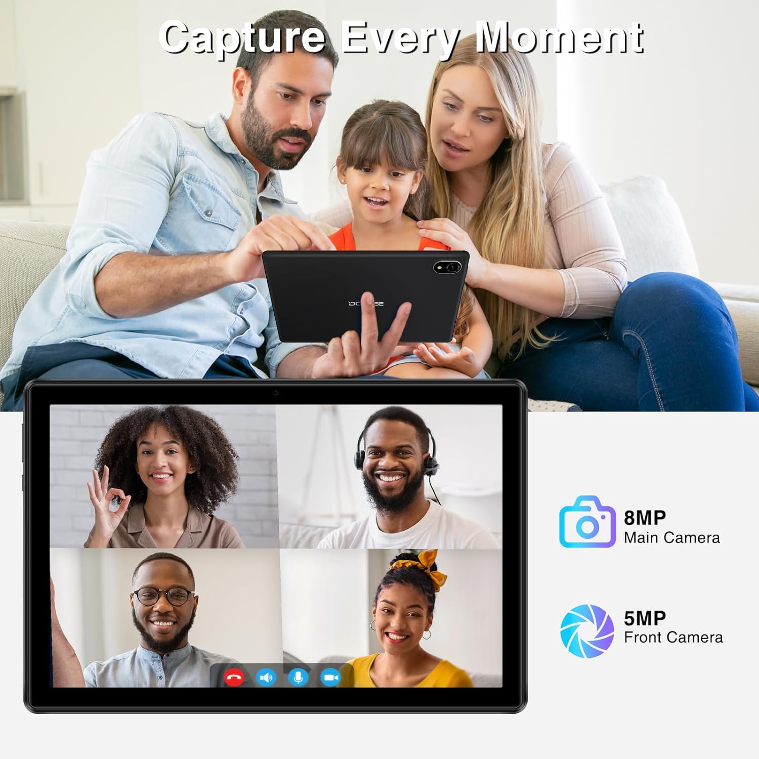 تابلت DOOGEE U10 PRO بنظام أندرويد 13، 10 بوصات، 20 جيجابايت و128 جيجابايت