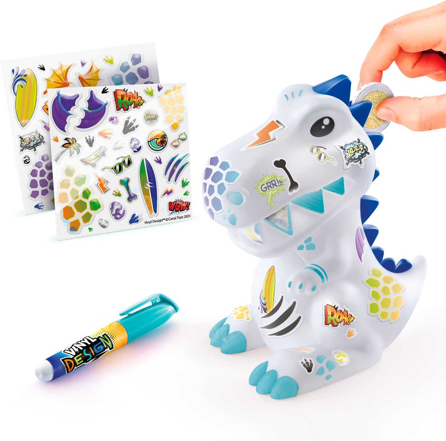 Canal Toys Style 4 Ever – Vinyl Dinosaur Money Box