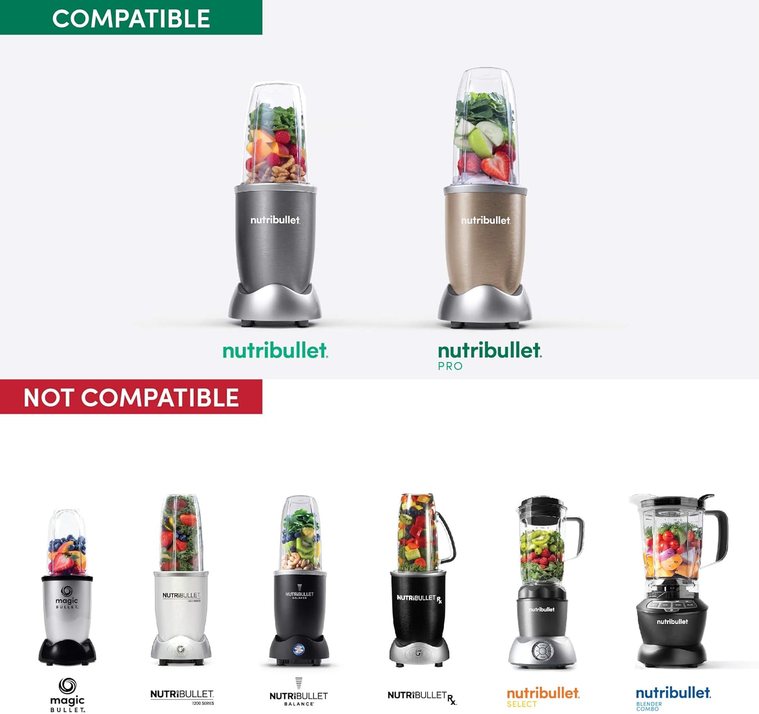 كوب كبير الحجم من Nutribullet بقوة 900 واط