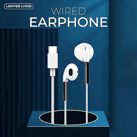 Lenyes LF105 Type-C Earphones – Hi-Fi Sound, Mic, 1.2m Cable