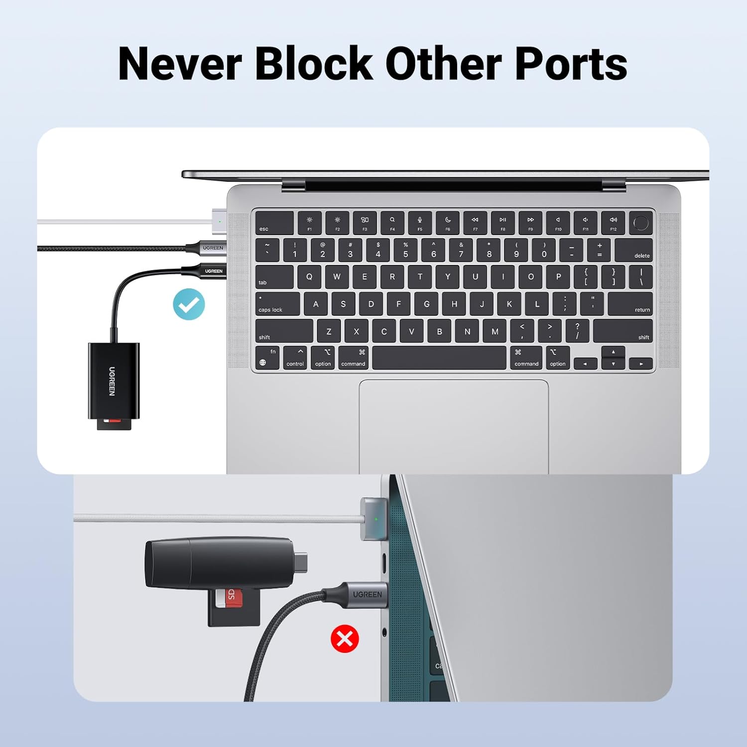 UGREEN قارئ كروت USB-C بسرعة 170MB/s متوافق مع iPhone 15