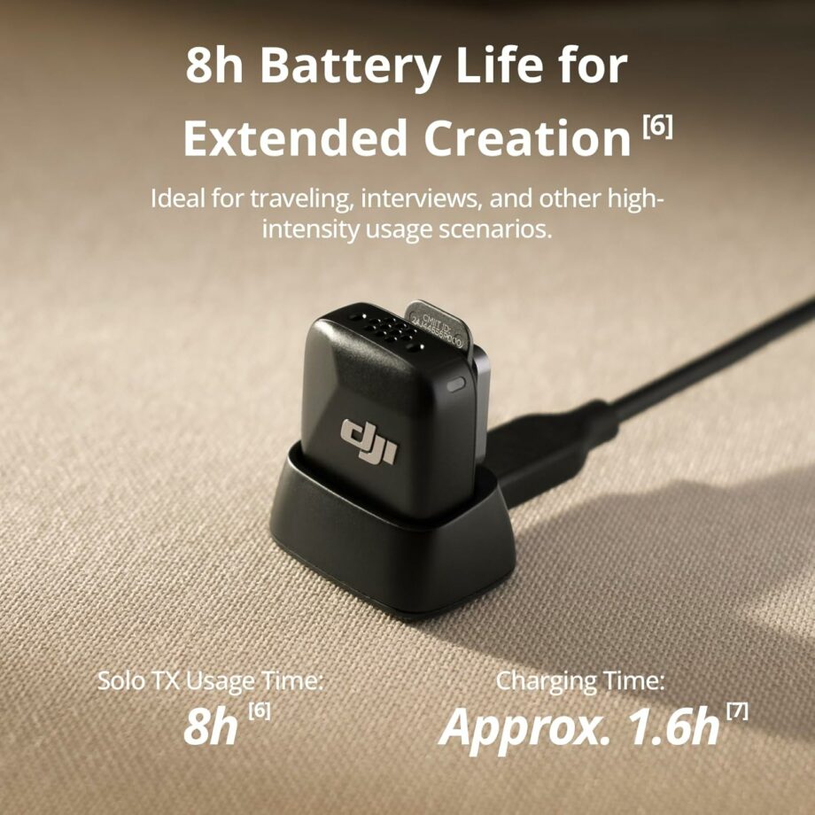 DJI Mic Mini Noise Cancelling Transmitter Wireless Microphone – Black