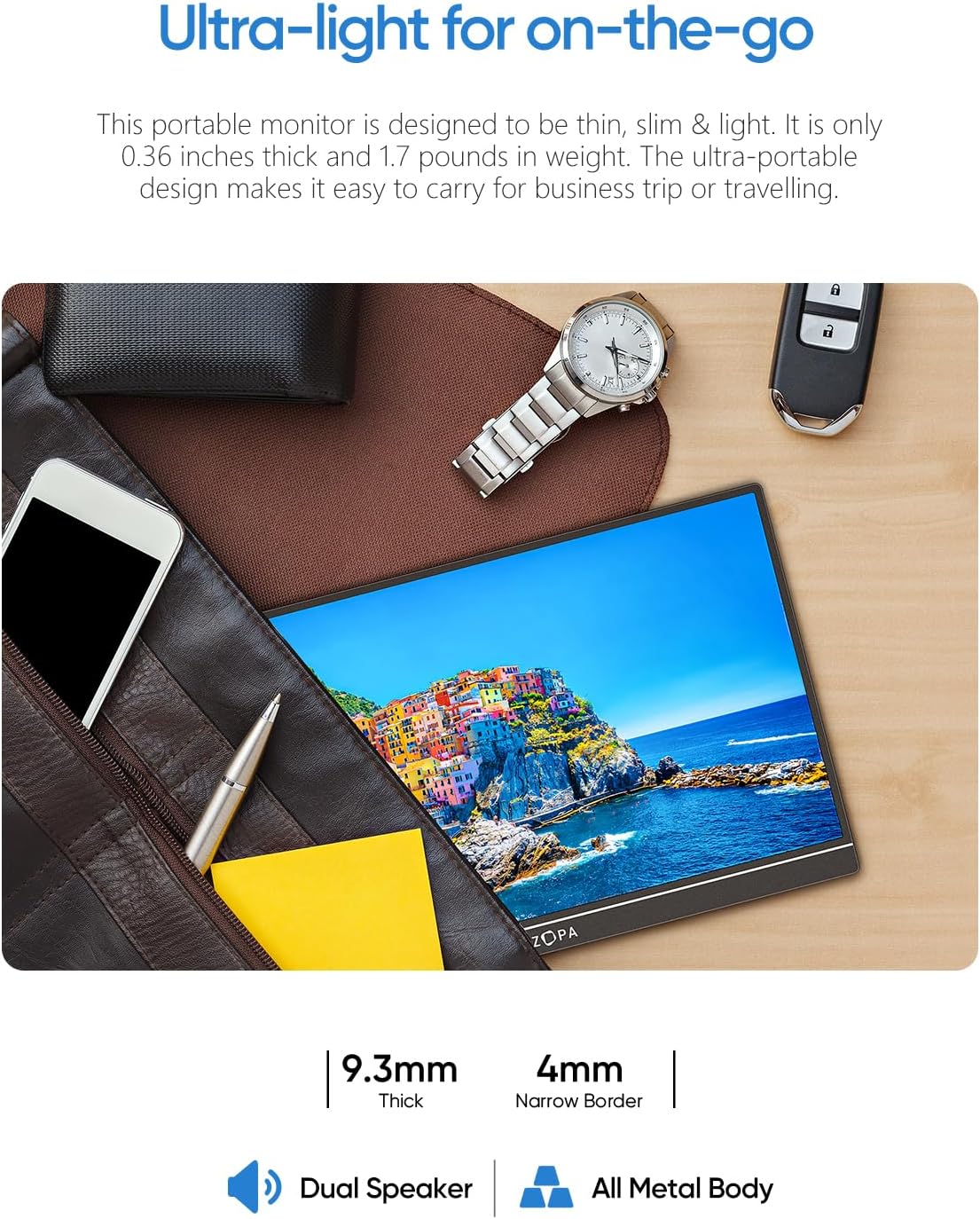 Arzopa Z1FC | 16.1" 144Hz IPS Laptop Portable Monitor