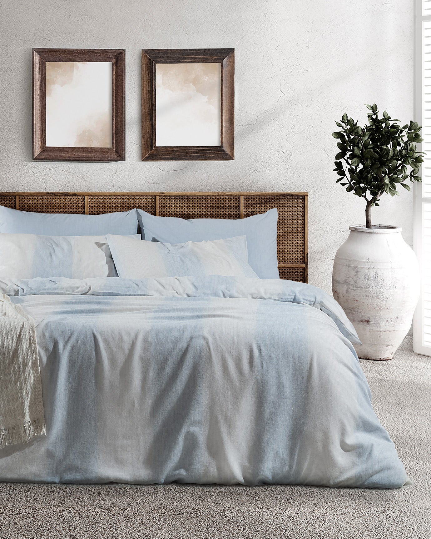 Berthe Double Size Dobby Duvet Cover Set - Madame Coco JO