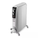 DeLonghi Oil Filled Radiator 2500W - 10 Fins with Chimney Effect Design