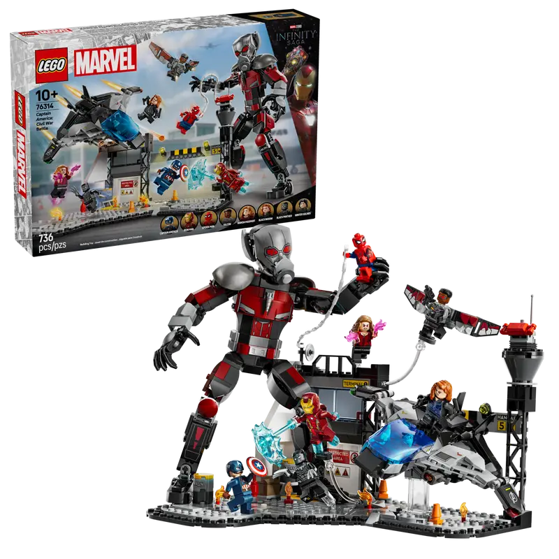 LEGO مارفل - كابتن أمريكا: معركة الحرب الأهلية 76314