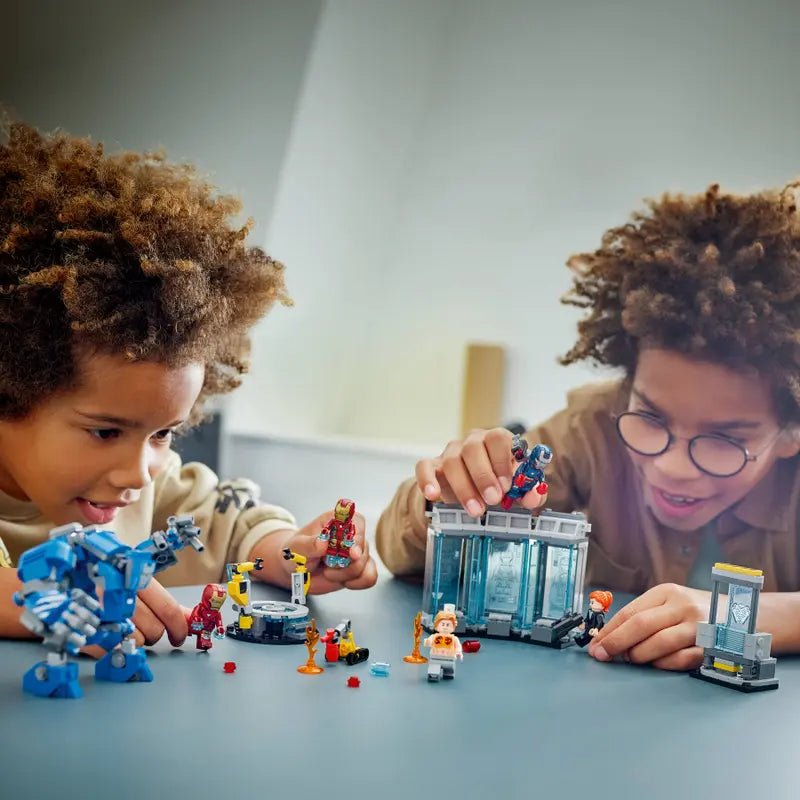 LEGO مارفل - مختبر آيرون مان: قاعة الدروع