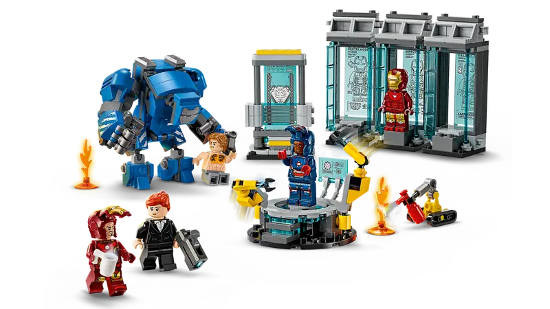 LEGO مارفل - مختبر آيرون مان: قاعة الدروع