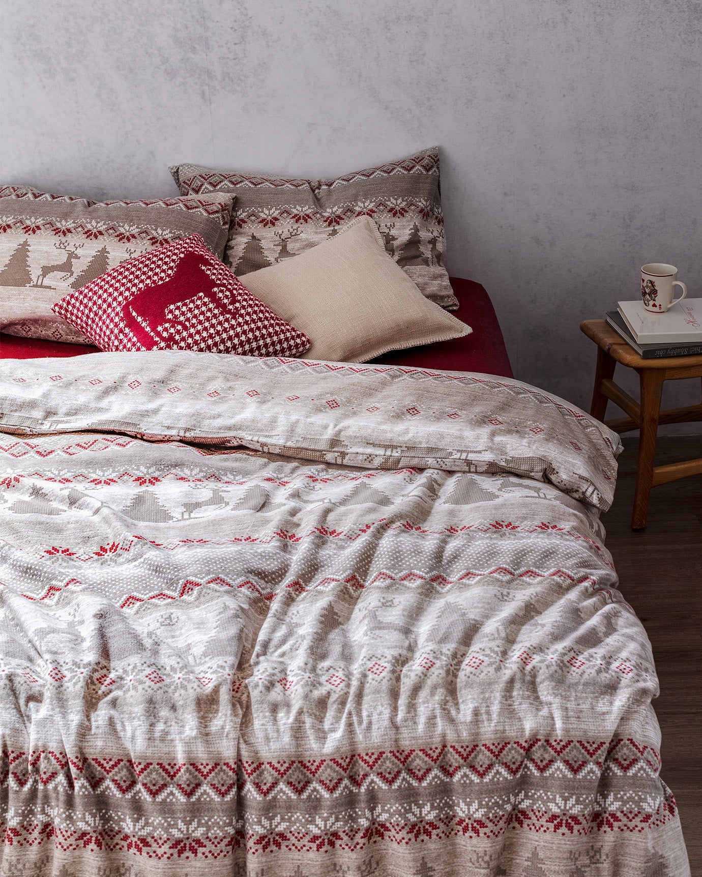 Vixien Family Size Flannel Duvet Cover Set - Madame Coco JO