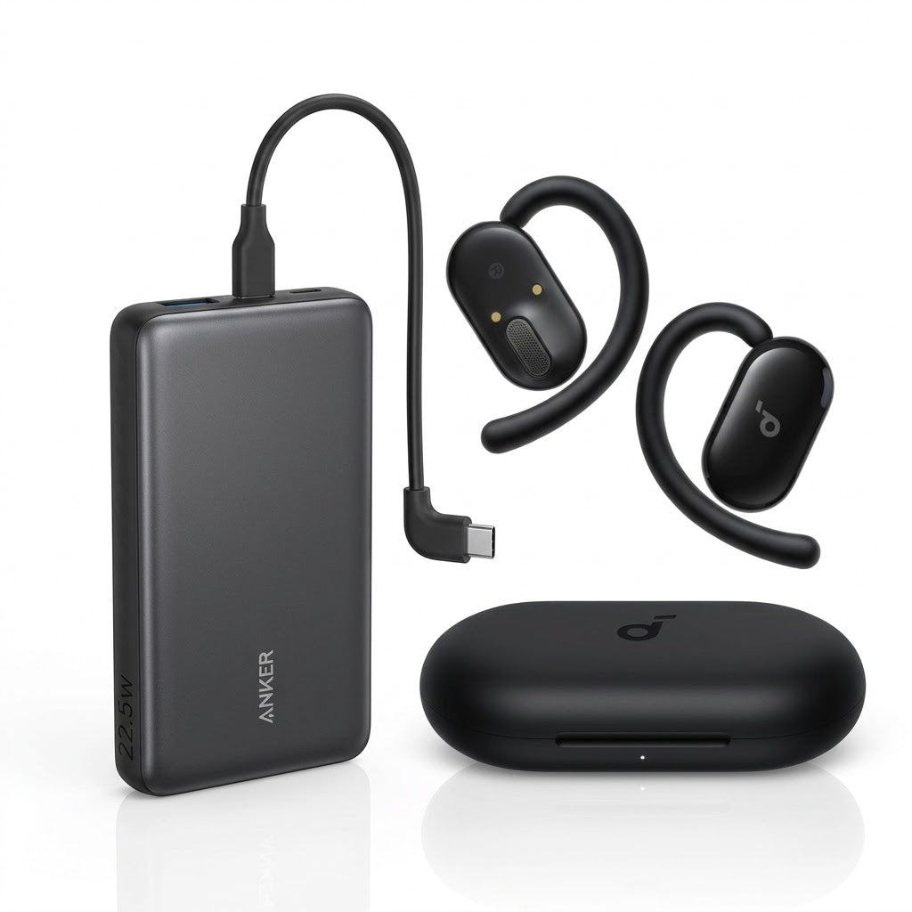 Anker Zolo Power Bank + Soundcore V20i Headphones Bundle