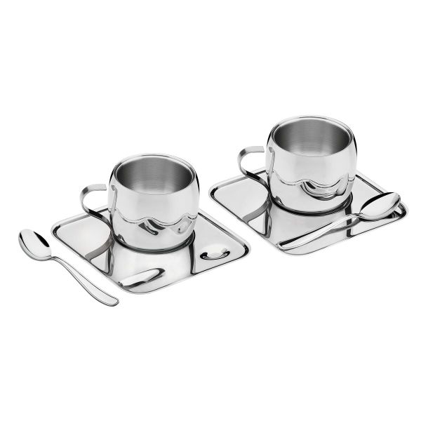 Tramontina 6-Piece Stainless Steel Coffee Cups Set