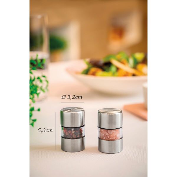 طقم ملح وفلفل قطعتين من Tramontina Realce