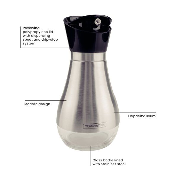 مطرة زيت/خل زجاج 390 مل من Tramontina Realce