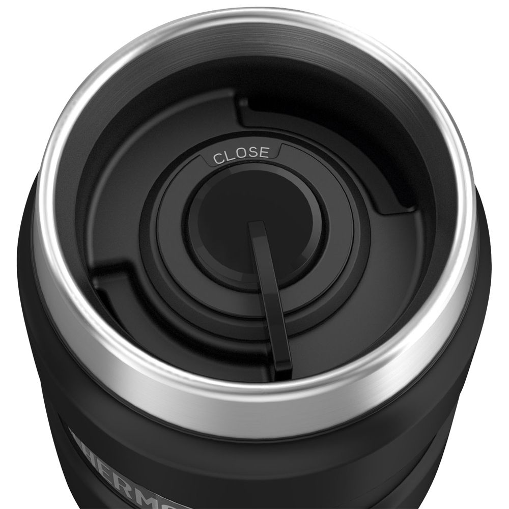 كوب ثيرموس ستانلس ستيل كينج سعة 470 مل - أسود