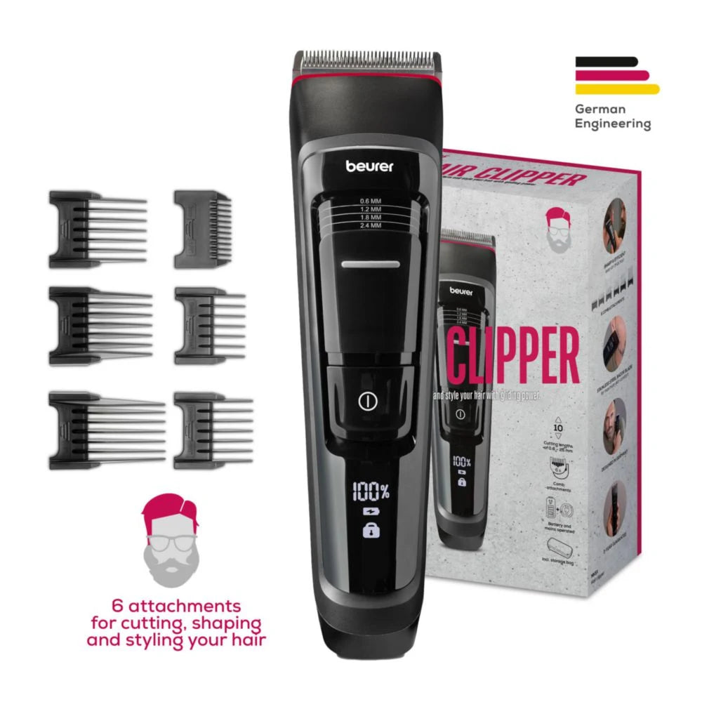 Beurer MN5X Hair Clipper & Trimmer with 4.5-Hour Battery Life