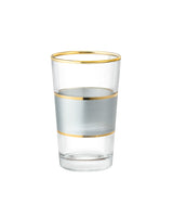 Madame Coco Chapelle Heike Platinum 4-Piece Coffee Side Glass Set – 100ml