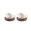 Easy Life Sakura 4-Piece 120ml Coffee Cup Set – Elegant