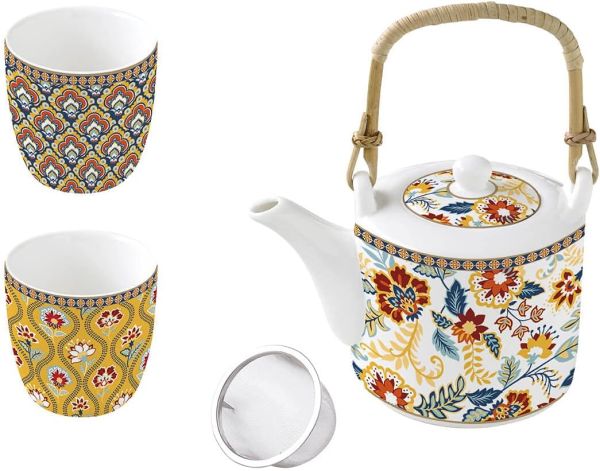 Easy Life Paisley Abundance Tea Set - Multicolor