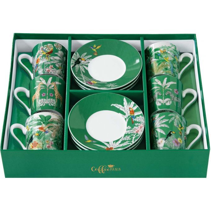 طقم 12 فنجان قهوة 100 مل من Easy Life Exotic Heaven