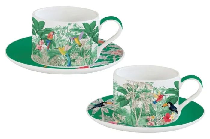 Easy Life Exotic Heaven 4-Piece Tea Cup Set 240ml
