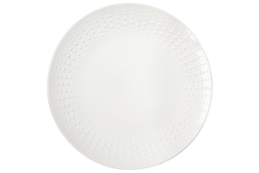 Easy Life Drops Dinner Plate – White – 26cm
