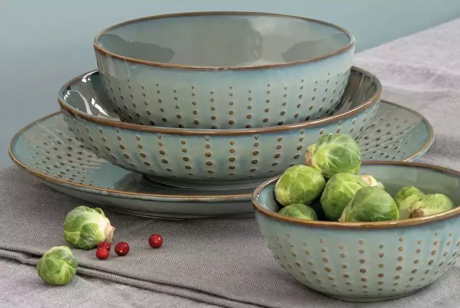 Easy Life Drops Dinner Plate – Celadon – 26cm