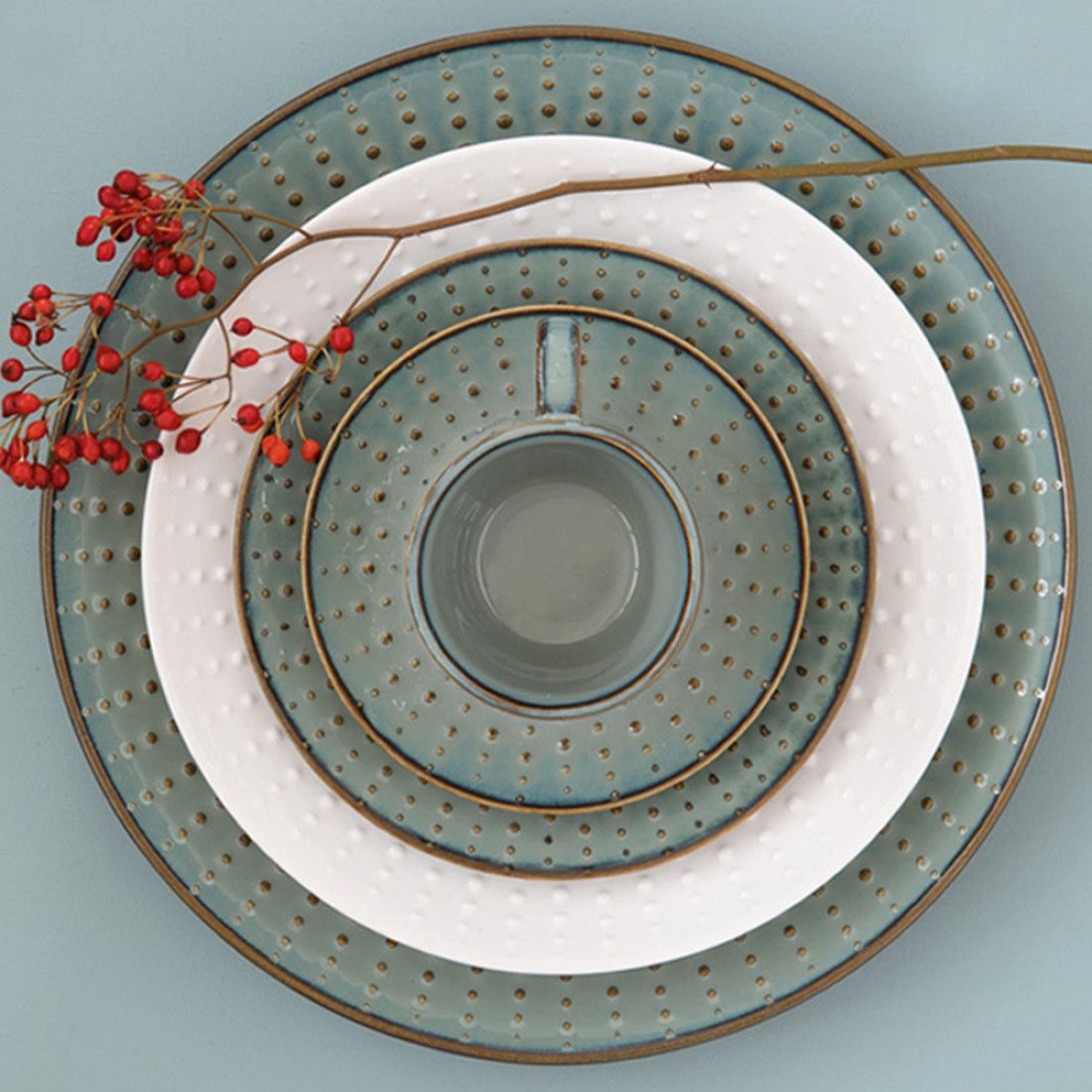 طقم فنجان قهوة مع صحن Easy Life Drops – 110 مل