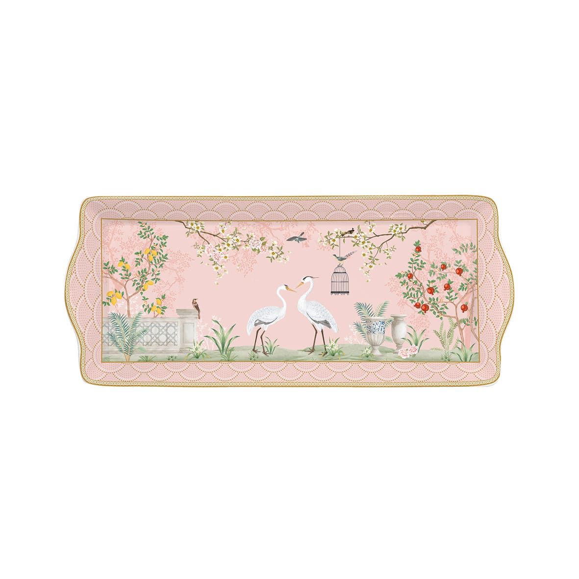 طبق تقديم 35*19 سم من Easy Life Jardin De Reves - ملون