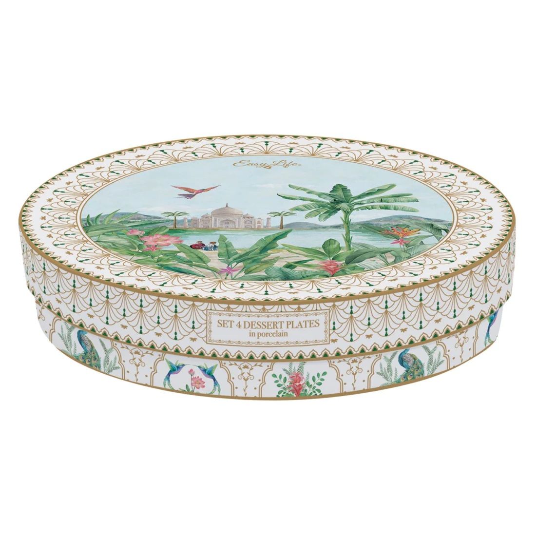 طقم 4 أطباق حلويات إيزي لايف بارادايس سافاج – متعدد الألوان