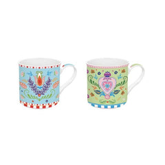 Easy Life Spring Folk 2 Cups Set 300ml - Multicolor
