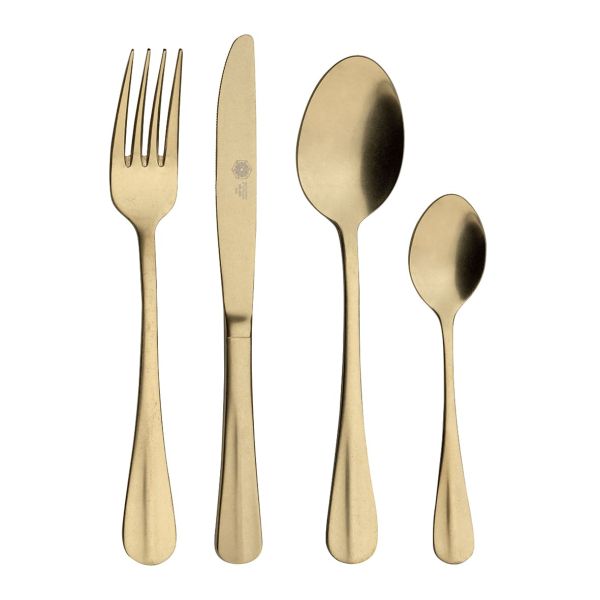 Easy Life 24-Piece Cutlery Set – Gold Finish
