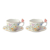 طقم فناجين قهوة 4 قطع 120 مل من Easy Life Dancing Butterflies