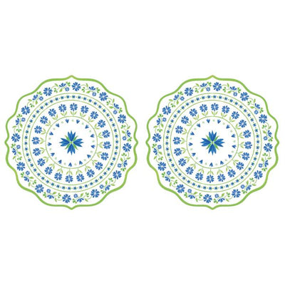 Easy Life Flowers Garden 23cm Bowl - Blue & Green