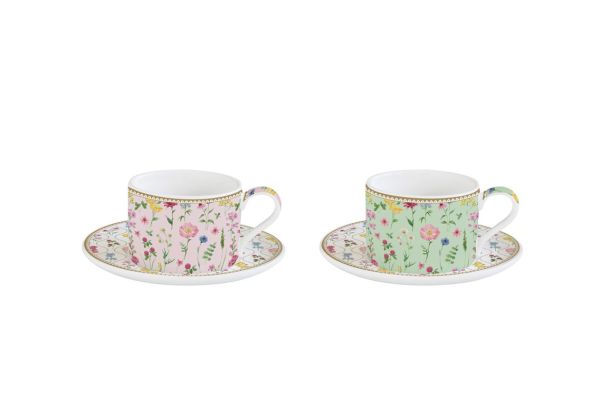 طقم فناجين شاي 4 قطع 240 مل Easy Life Meadow Flowers