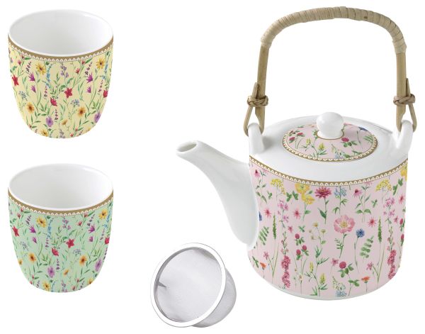 Easy Life Meadow Flowers Tea Set – Multi Colors