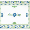 Easy Life Flowers Garden 47×31cm Serving Tray - Blue & Green