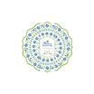 طقم مفارش صحون قطعتين 34.5 سم من Easy Life Flowers Garden