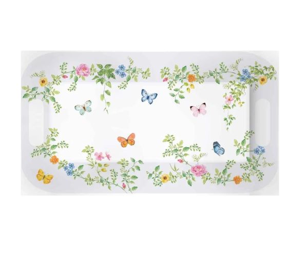 Easy Life Dancing Butterflies Tray with Handles 40×21cm - Multicolor
