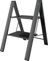 Colombo Leonardo 2-Step Ladder - Black | Safe & Durable