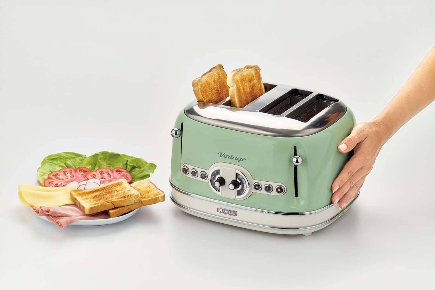 Ariete Vintage 4-Slice Toaster - Classic & Practical