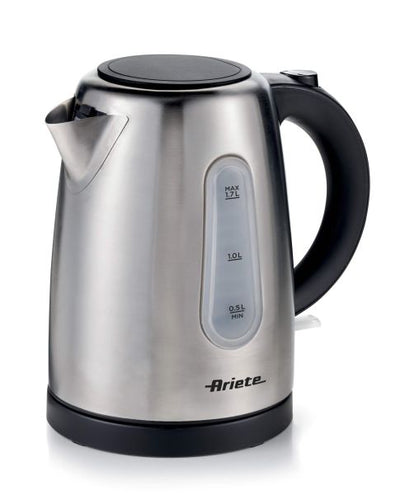 Ariete Breakfast 1.7L Electric Kettle – Silver, Fast Heating
