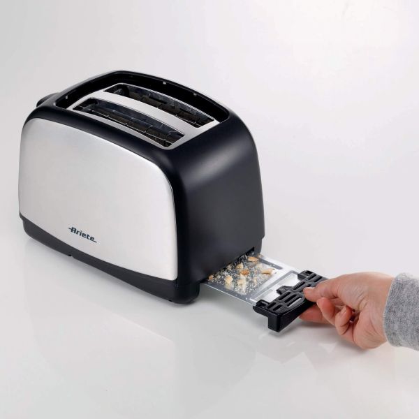 Ariete Breakfast 2-Slice Toaster – Silver, Stylish & Easy Use