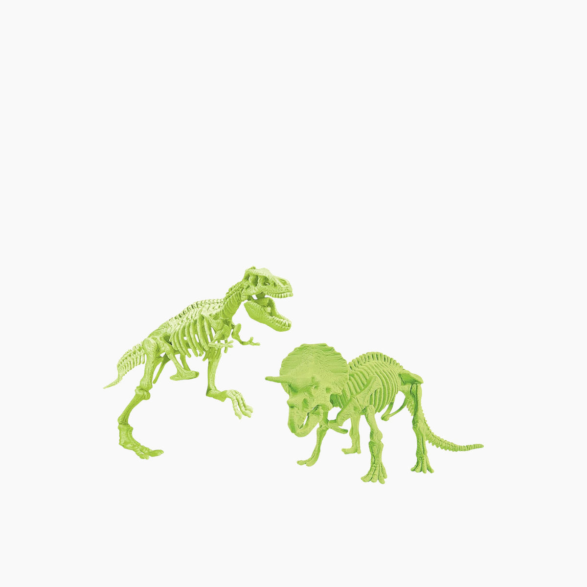 Clementoni Archeo T-Rex & Triceratops Fluo