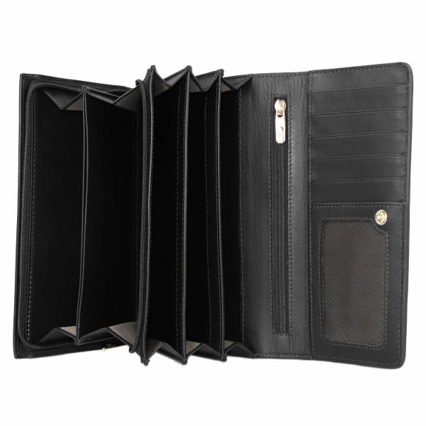 محفظة نسائية جلد طبيعي Roncato Firenze - أسود