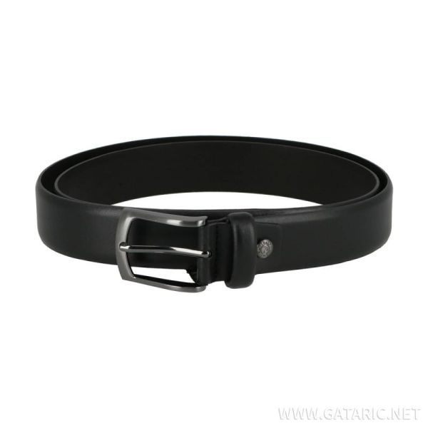 حزام جلد طبيعي Roncato Sintesi 130 سم - أسود