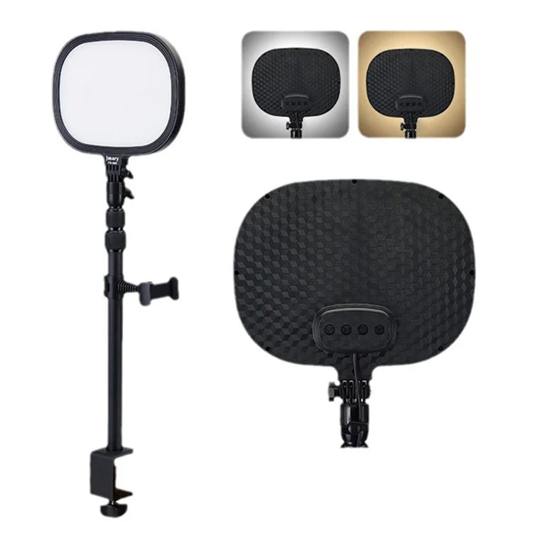 JMARY Photography Fill Light 180-Degree Rotatable 9-inch LED Light for Live Streaming - Black