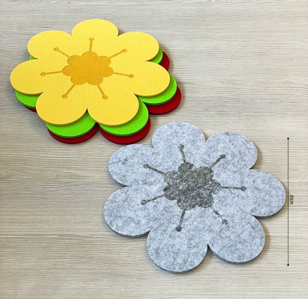 Casabella Jamelia 4-Piece Large Coaster Set - Multi Colors