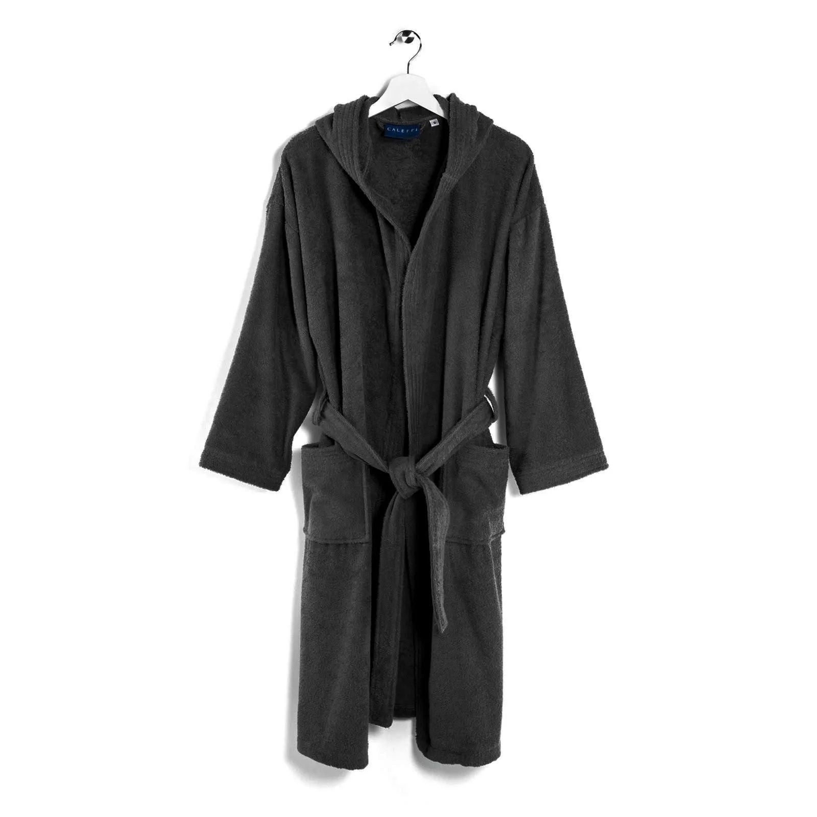 روب استحمام XL من Caleffi Minorca - أسود فاخر ومريح