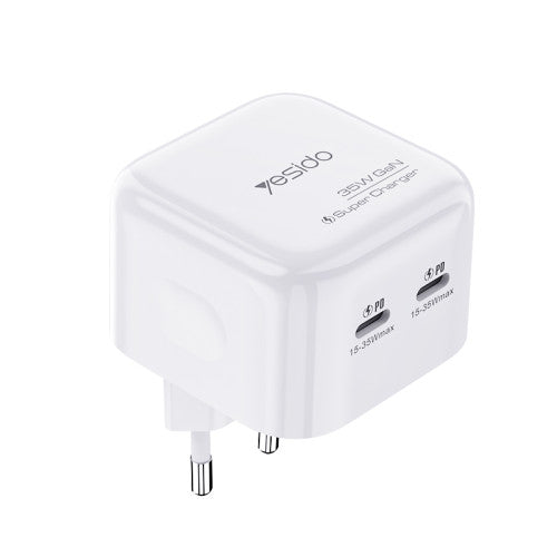 YC44 Travel Charger 20W - Fast Charging Type-C & Lightning