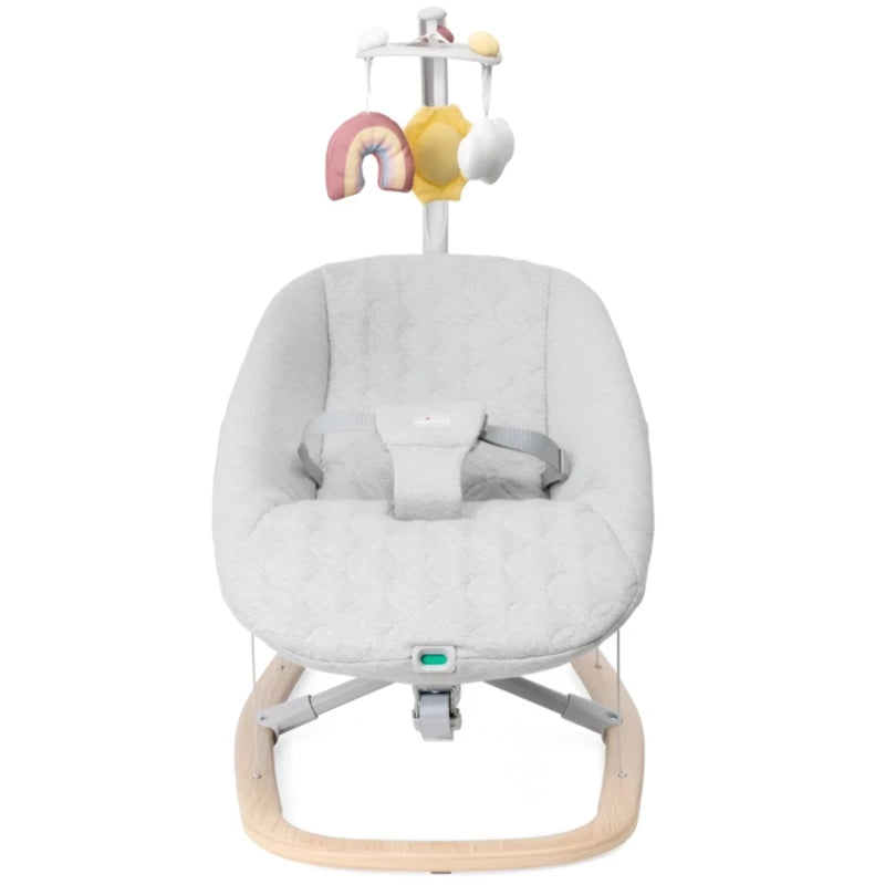 Chicco Zen Wave Bouncer – Wooden Grey, Comfortable & Safe